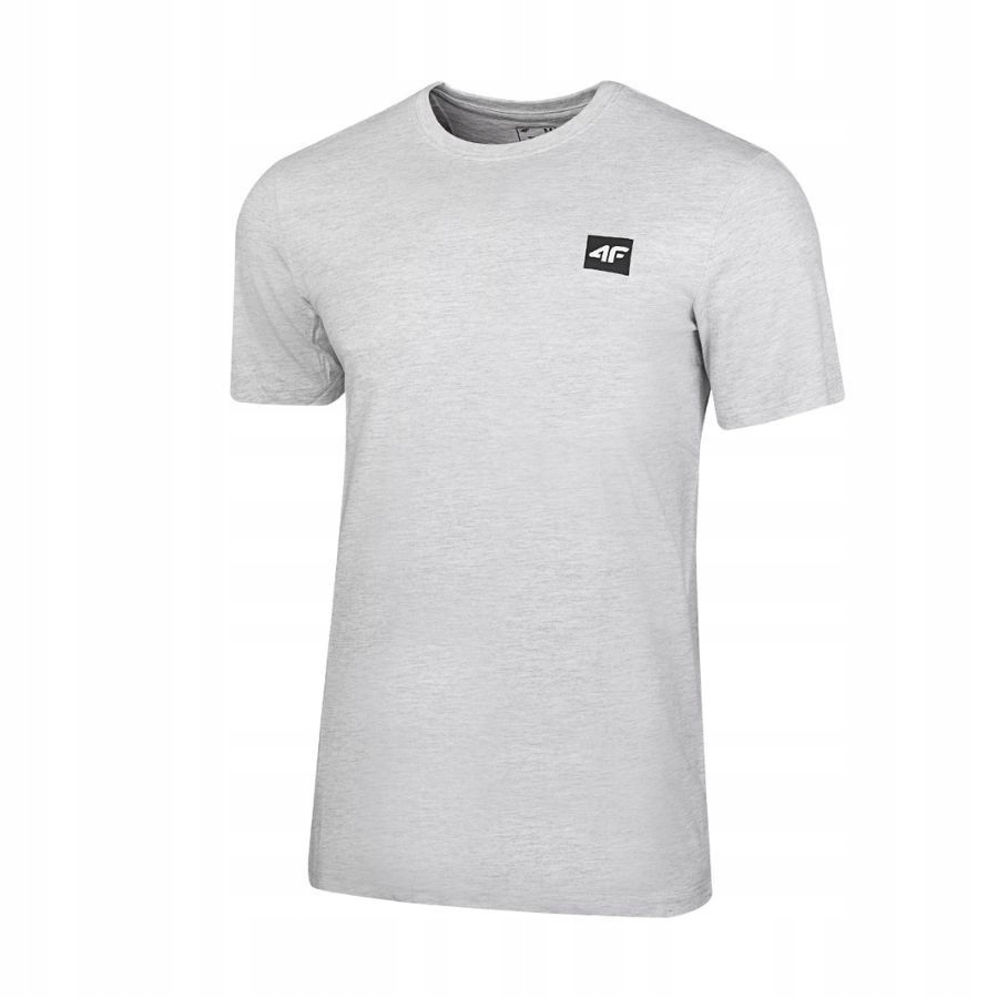KOSZULKA MĘSKA 4F T-SHIRT PODKOSZULEK BLUZKA SPORTOWA NA CO DZIEŃ Kolor szary