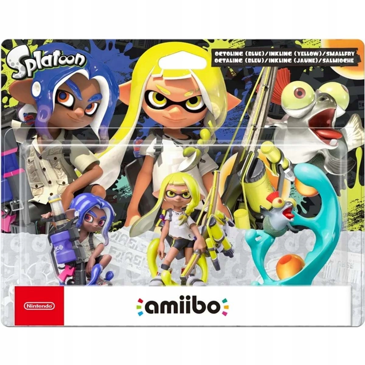 Nintendo Amiibo Splatoon 3 3 Figurky: Octoling (Modrý) Inkling (Žlutý)