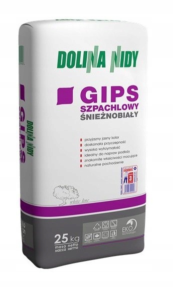 

Gips Szpachlowy Śnieżnobiały Dolina Nidy 25KG