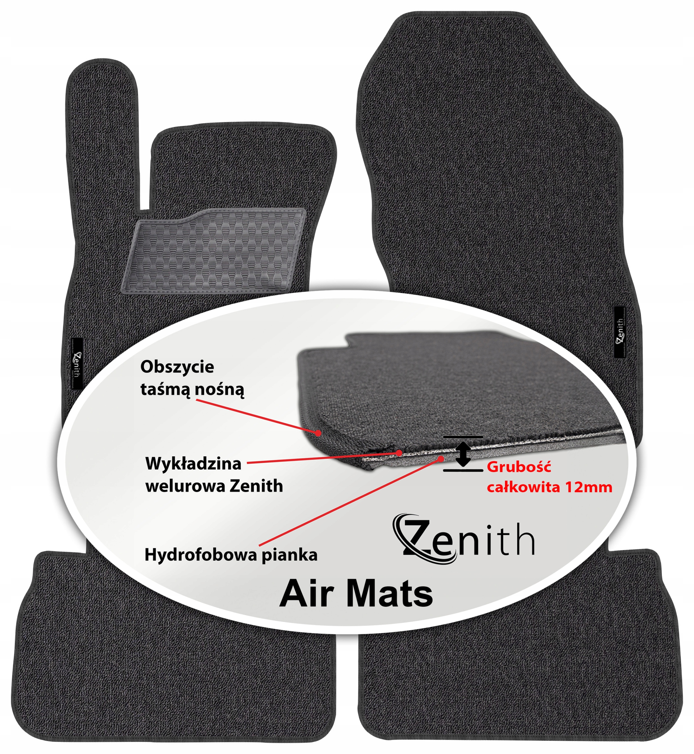 Subaru XV e-Boxer 2020 Velúrové koberčeky do auta Zenith Air Mats