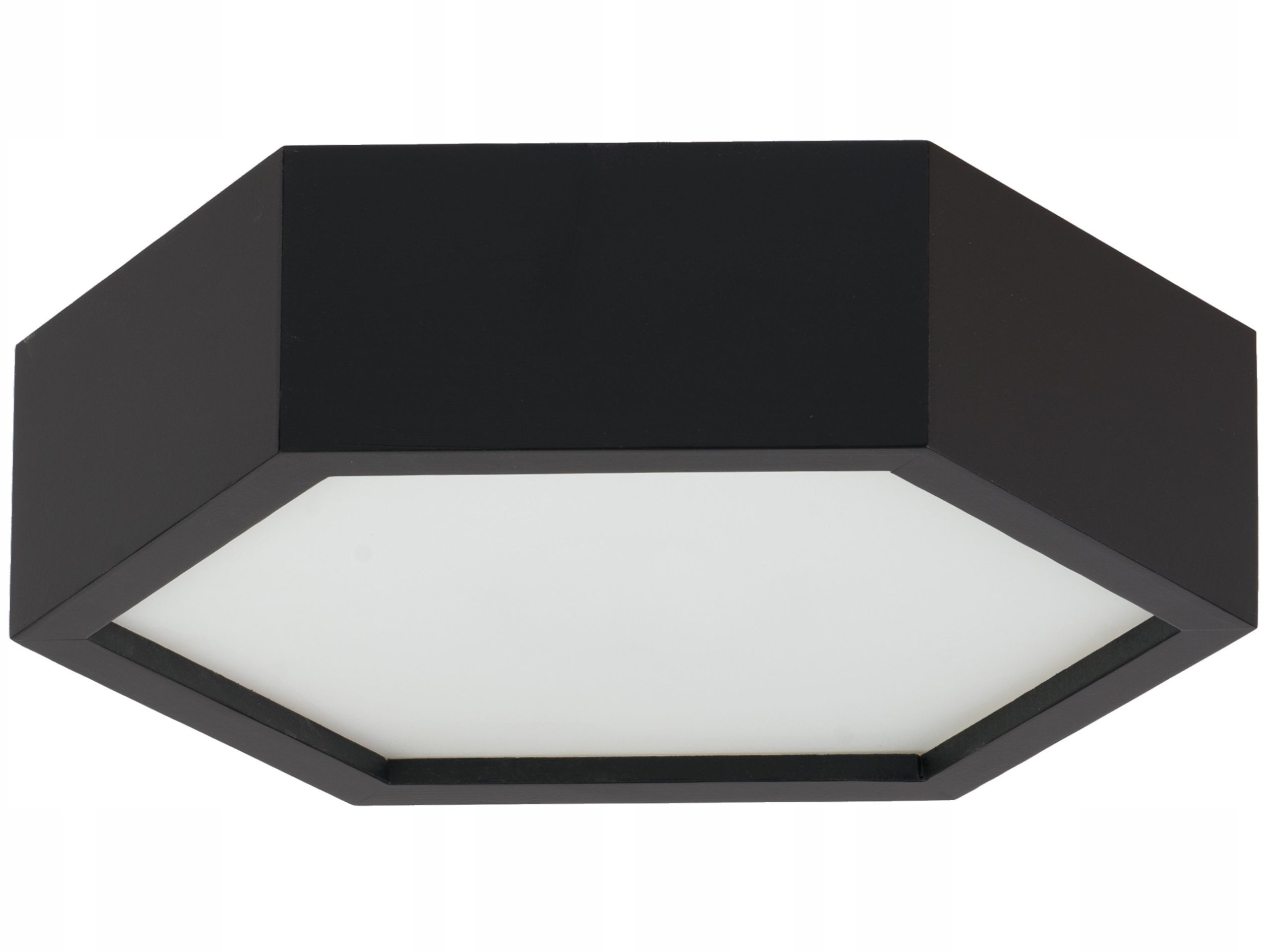 Stropní svítidlo Leja hexagon fi275 Černá do obývacího pokoje kuchyně koupelny Stylová