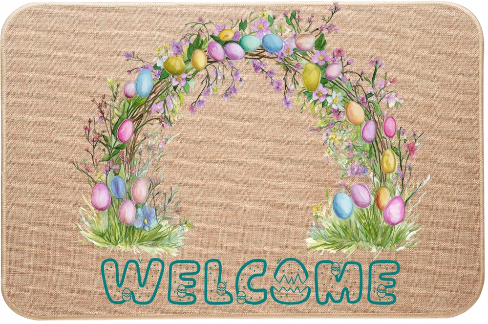 Lněná Vstupní Stěračka na Velikonoce Welcome Ozdobné Písanka