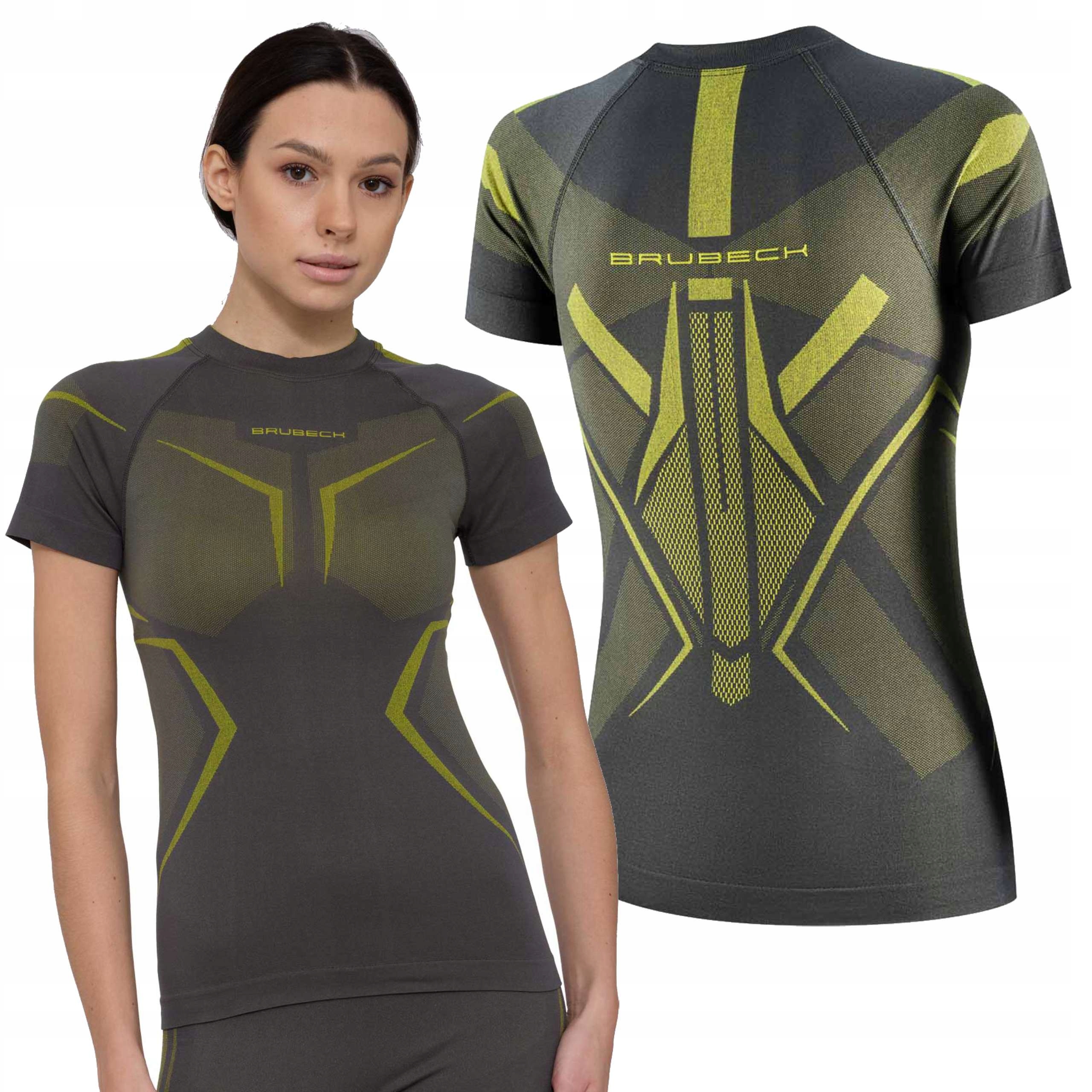 Koszulka termoaktywna damska Rowerowa Na Rower krótki rękaw Brubeck Dry -M