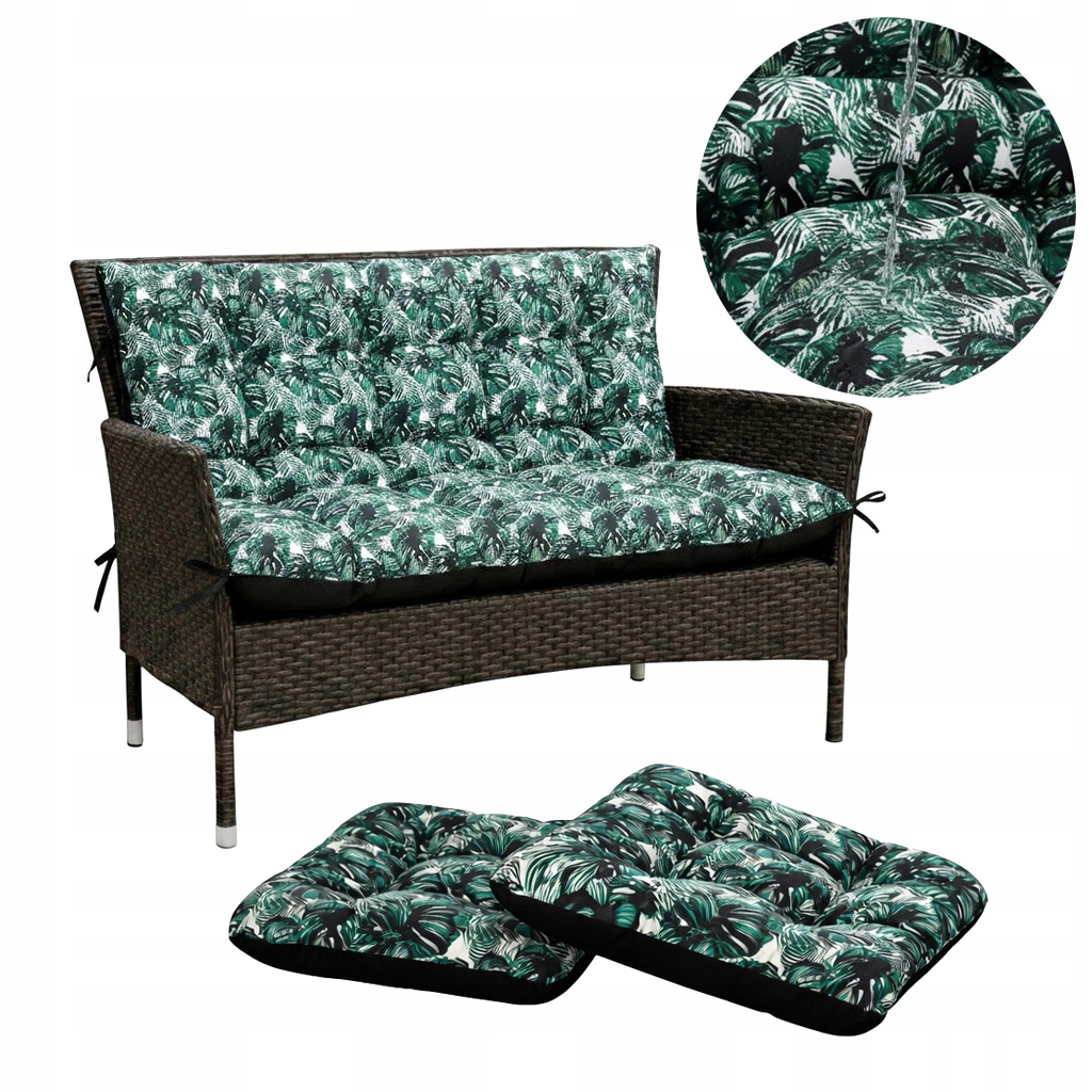Set polštář na houpačku tlustý 100x60x50 2x45/45 Exotic