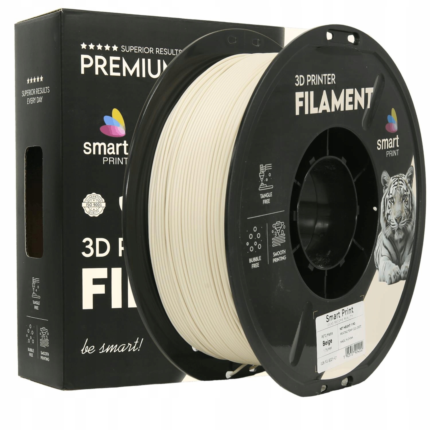 Filament PETG Matte Beige Smart Print 1,75 mm 1 kg beżowy matowy BEŻOWY MAT
