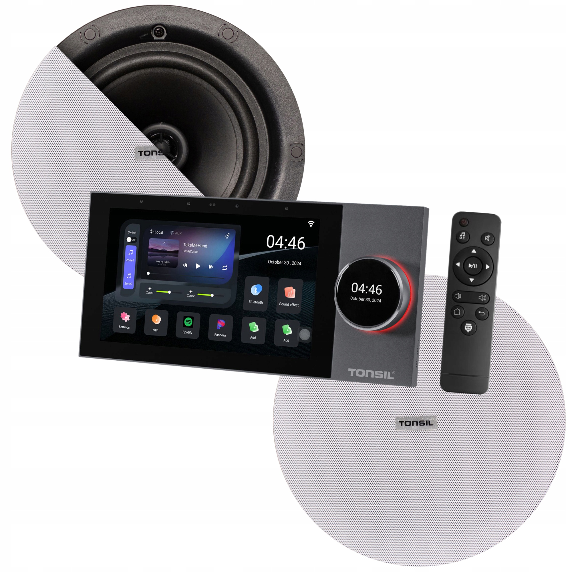 Nástěnný přehrávač Tonsil WS-120 2 x stropní reproduktor Zgsu 200