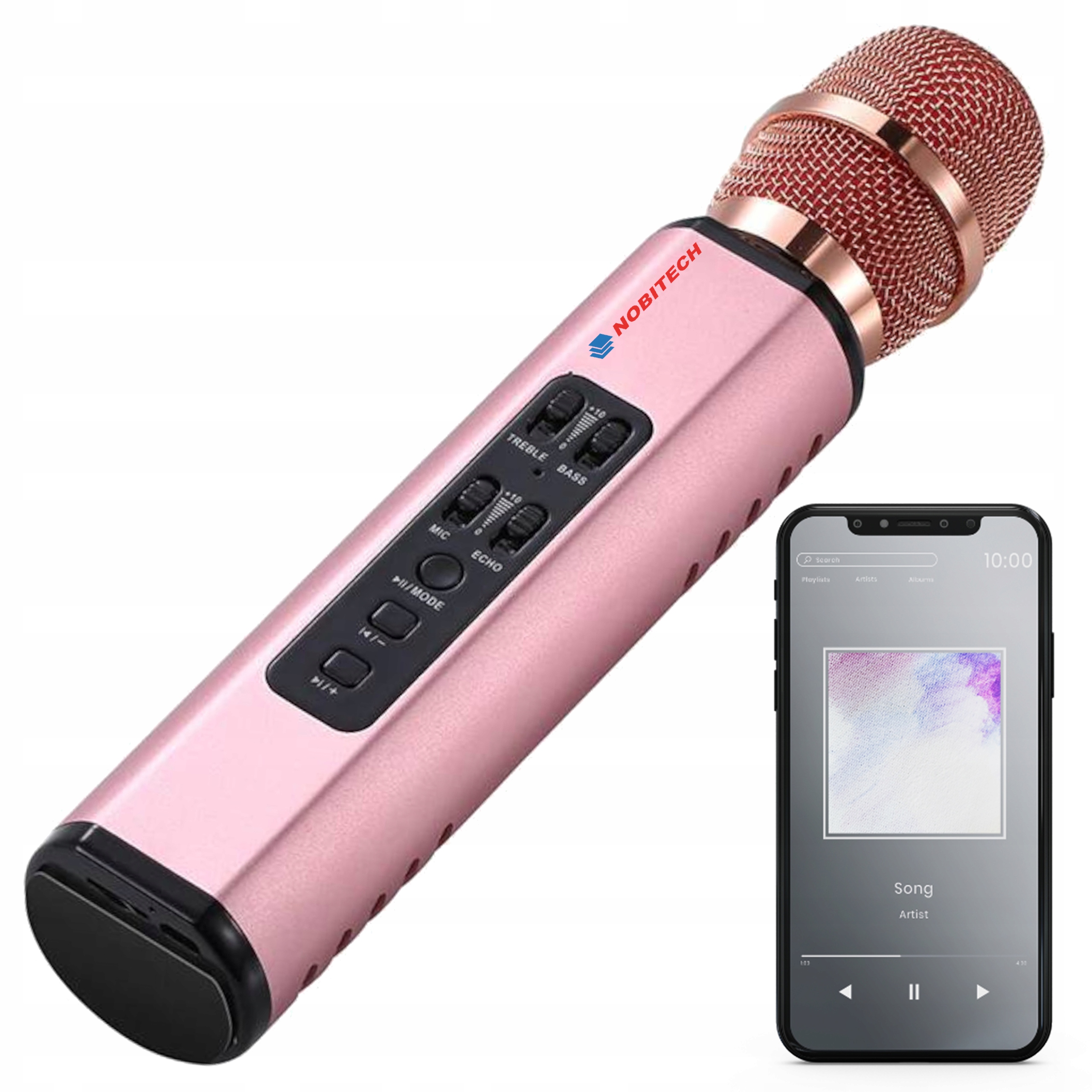 MIKROFON KARAOKE K6 BLUETOOTH PRZENOŚNY BEZPRZEWODOWY GŁOŚNIK