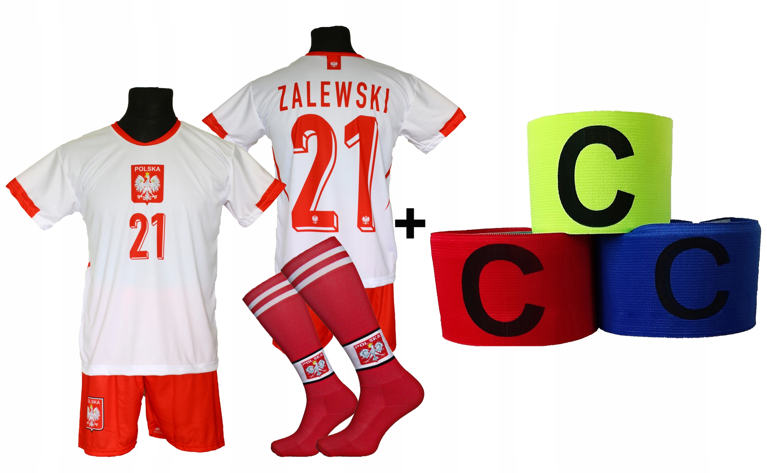 Zalewski komplet dla dzieci strój piłkarski ME24 Polska 128