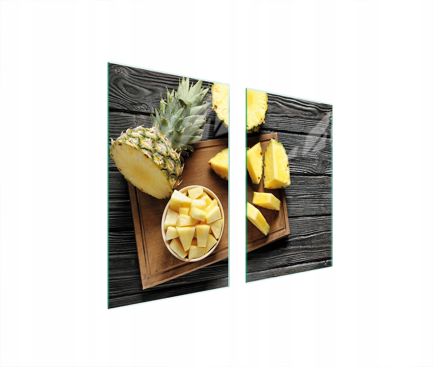 Ochranná Skleněná Deska Na Sporák 75x52 Ananas Tvrzené Sklo