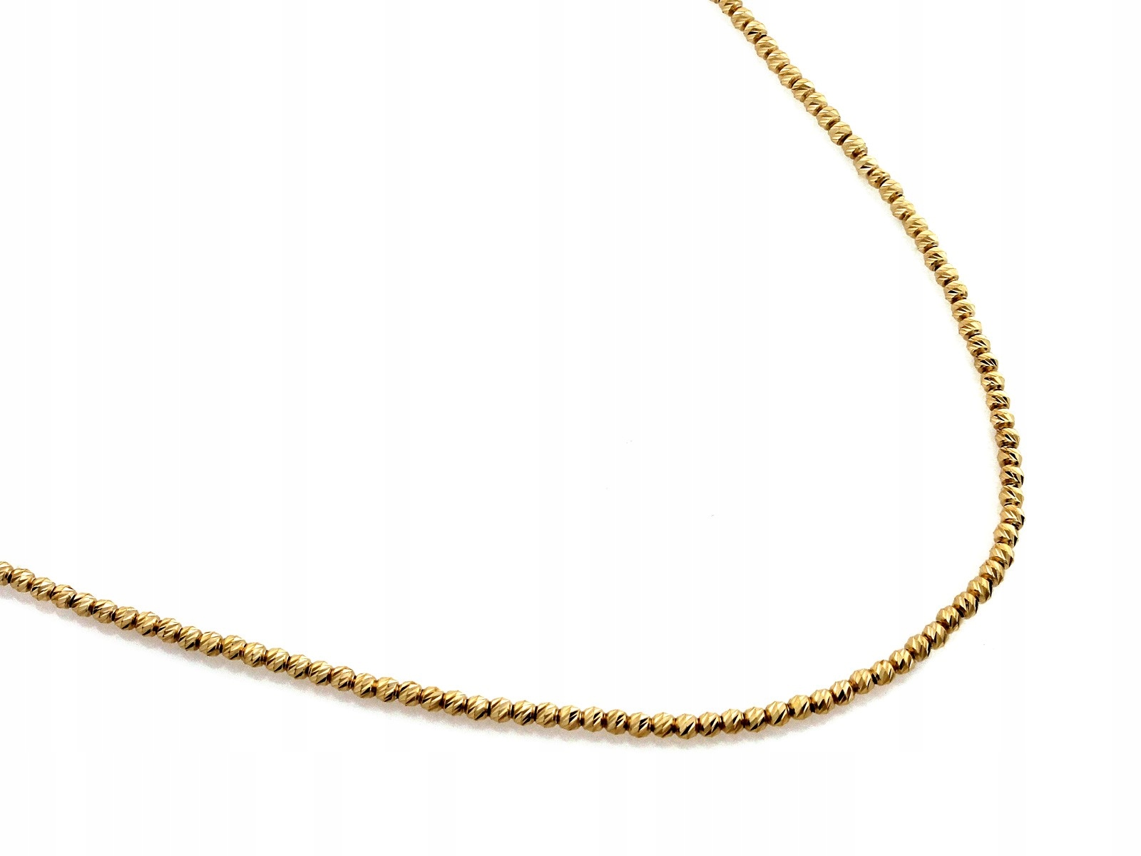 Zlatý náhrdelník 585 s lesklými kuličkami 5.98 g jako dárek pro ženy