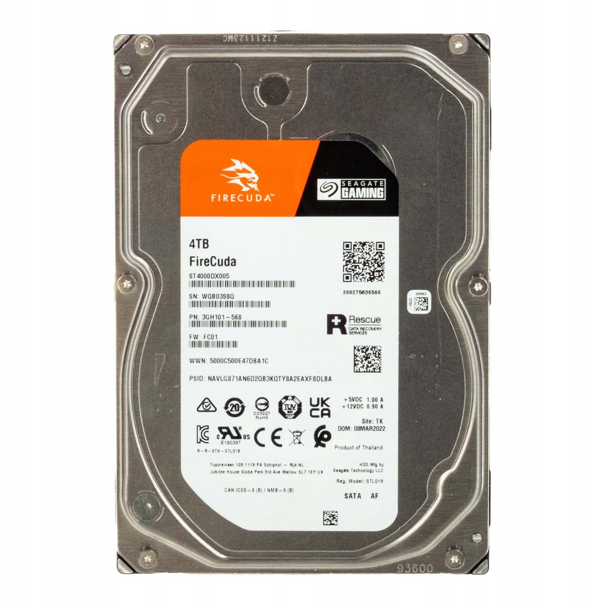 Seagate FireCuda 4TB 7.2K 256MB Sata III 3.5'' ST4000DX005