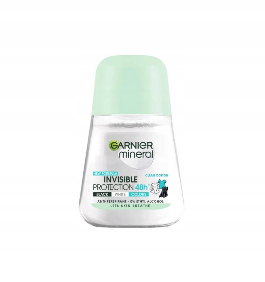 GARNIER ROLL-ON MINERAL INVISIBLE 48H BWC CLEAN CO
