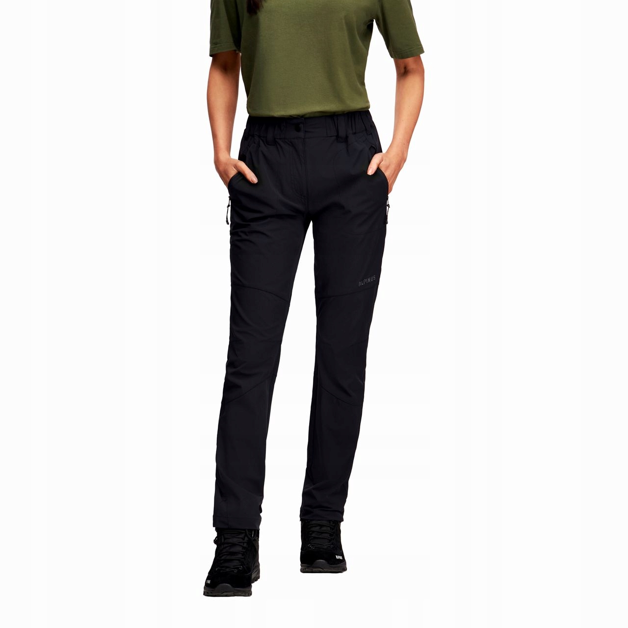 Alpinus Marmore spodnie damskie czarne Premium komfort trekking FF18601 M
