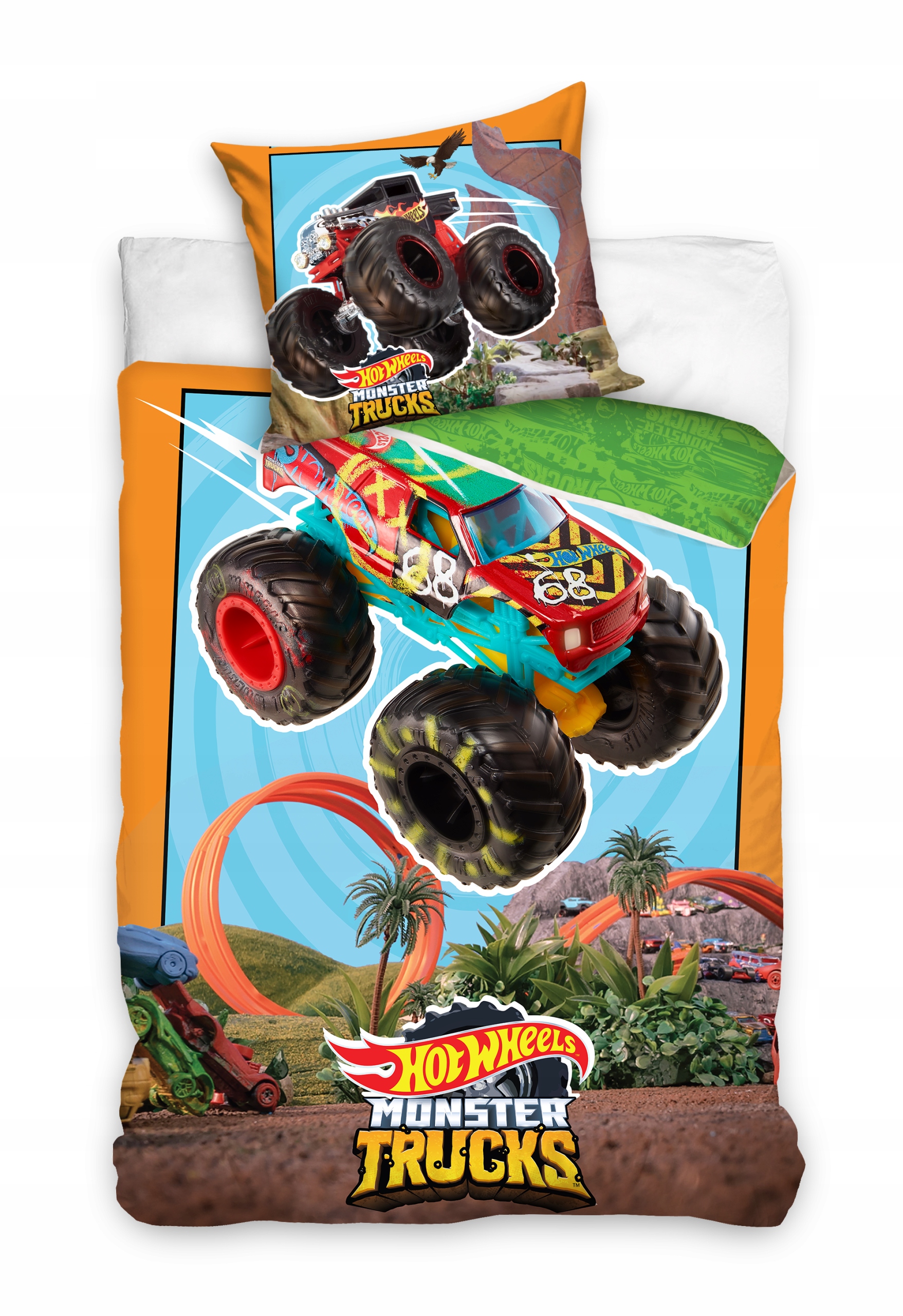 Posteľná Bielizeň Hot Wheels Monster Trucks 160x200