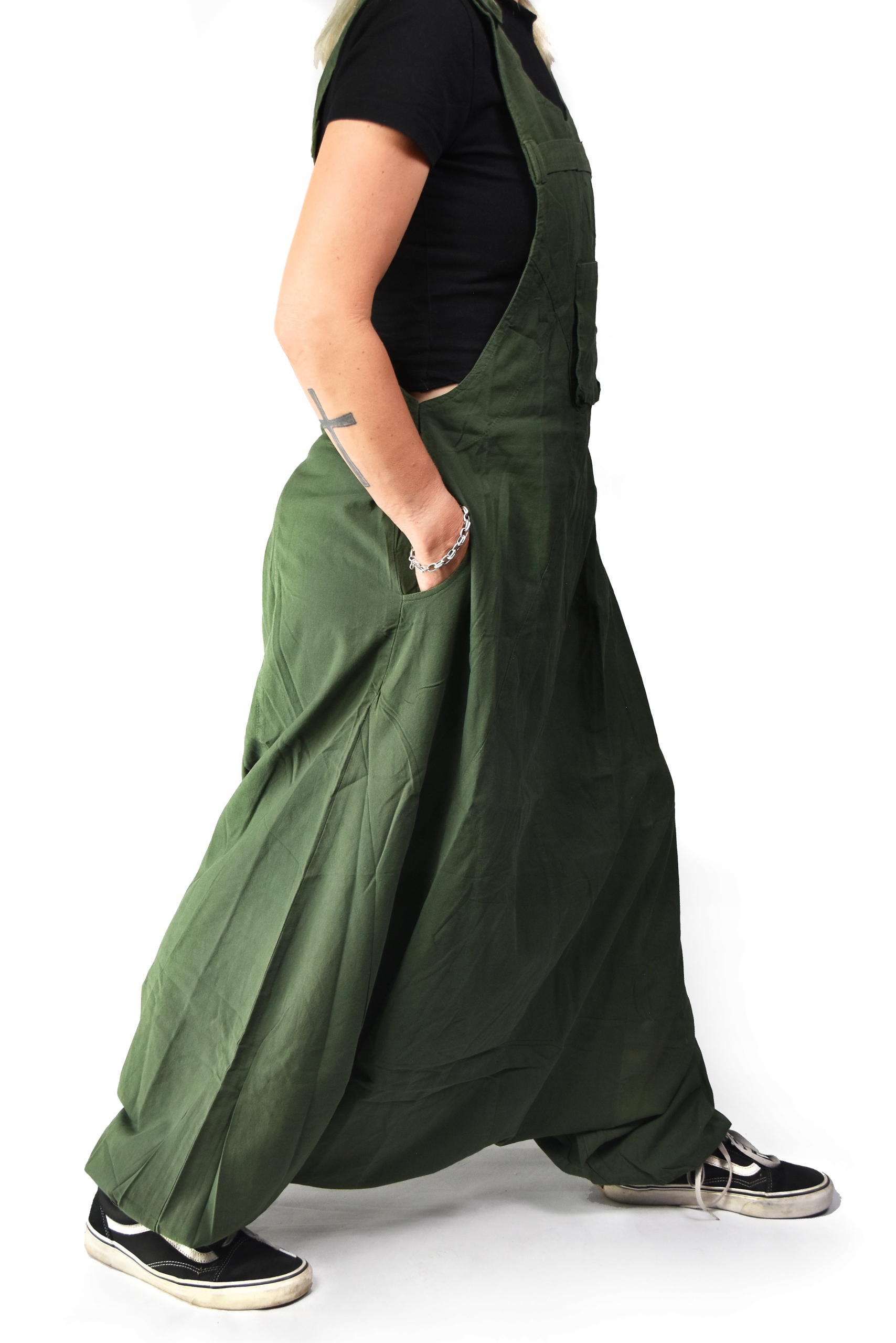 Zahradnické kalhoty Hamro, silný materiál, Originalita, khaki