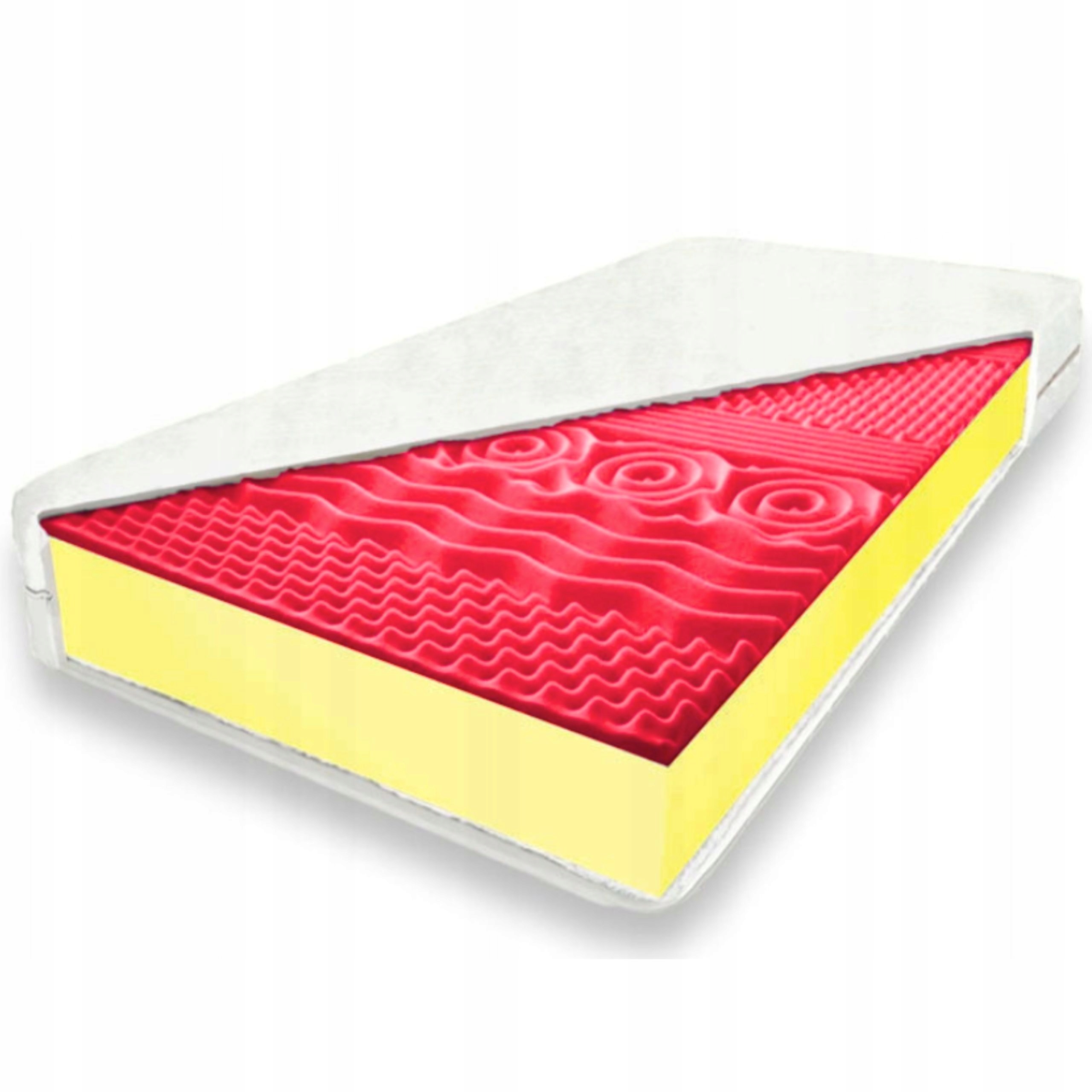Materac 150x200 masujący skurcze z pianki hr 14 cm podtrzymujący strefowy H
