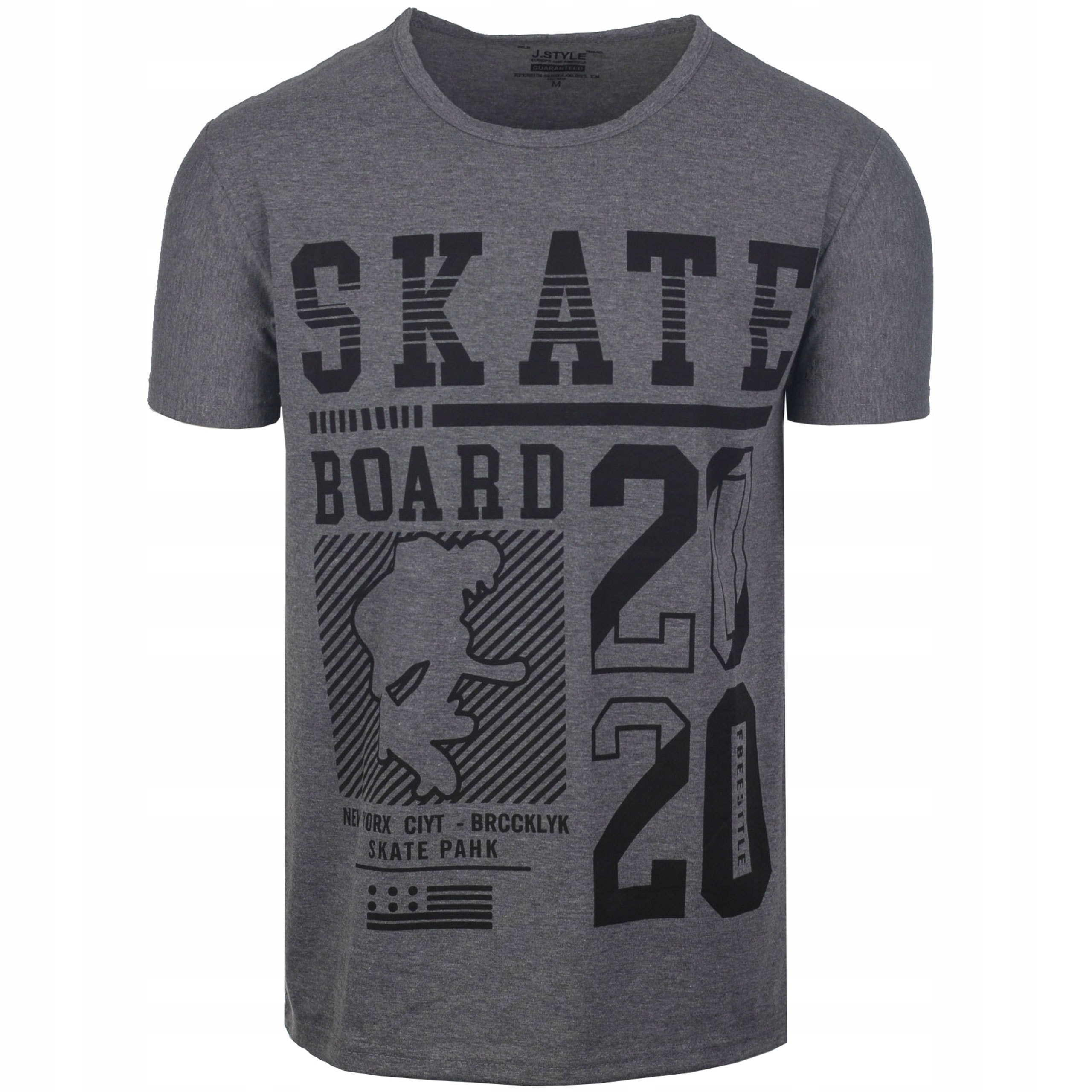 

T-shirt Koszulka Męska Grafitowa Skate TS2610_XXL