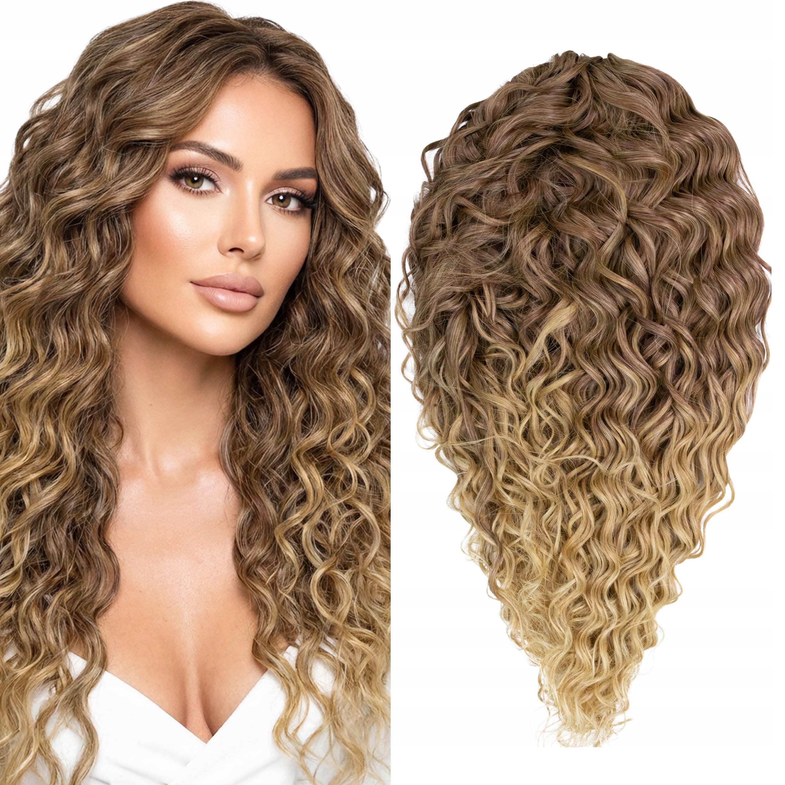 Włosy syntetyczne Afroloki Crochet Hair Jessica Premium XXL 300G brąz ombre