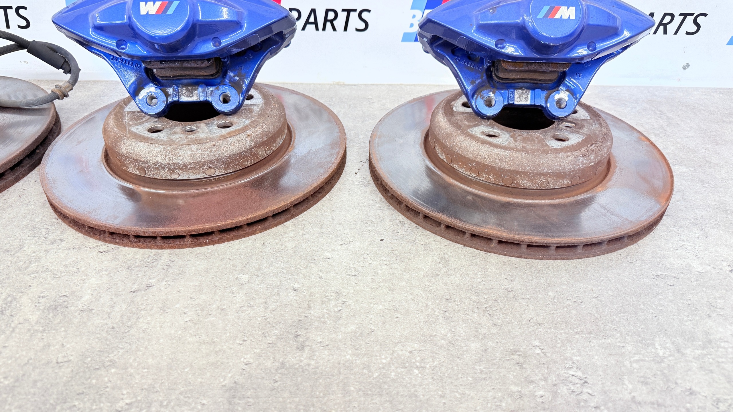 BMW F30 calipers discs HAMULCE 370/345 MPAKIET blue M-PERFORMANCE