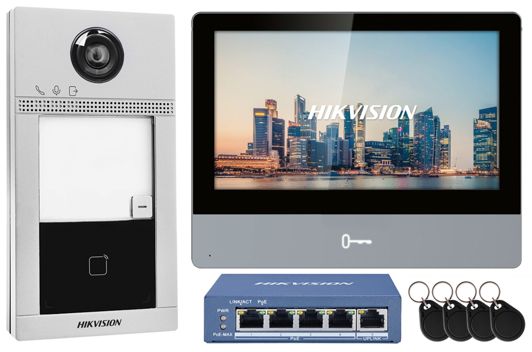 Hikvision WiFi Videovrátnik pre rodinný dom s monitorom 7" Ips, bránka