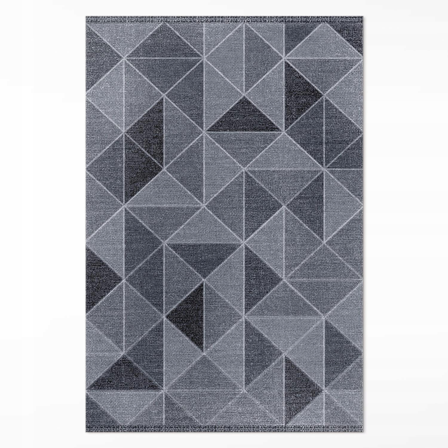 Pvc koberec do kancelárie Geometrická abstrakcia imitácia tkaniny Veľký 140 x 210 cm