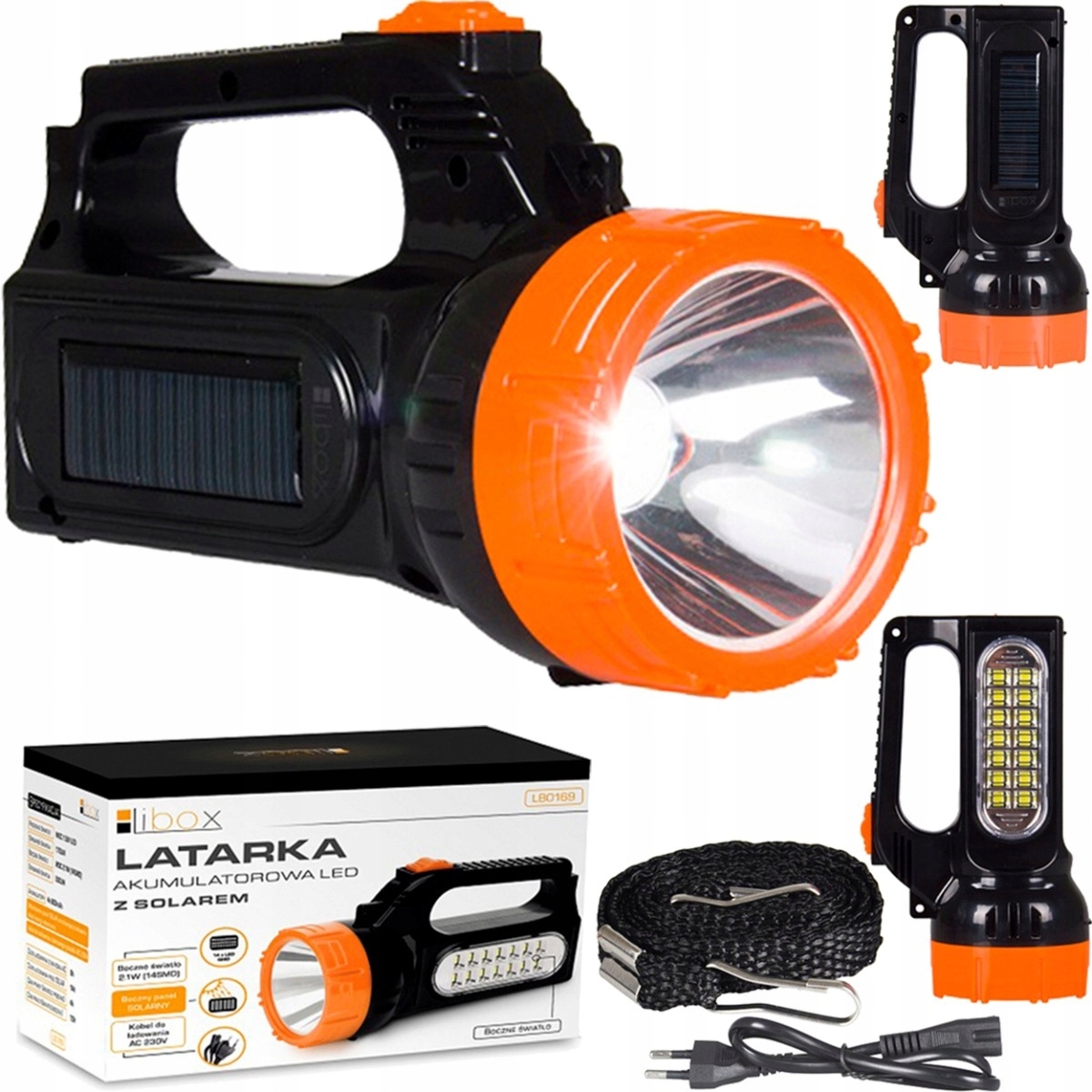 Latarka reflektor i szperacz Libox 500 lm Led