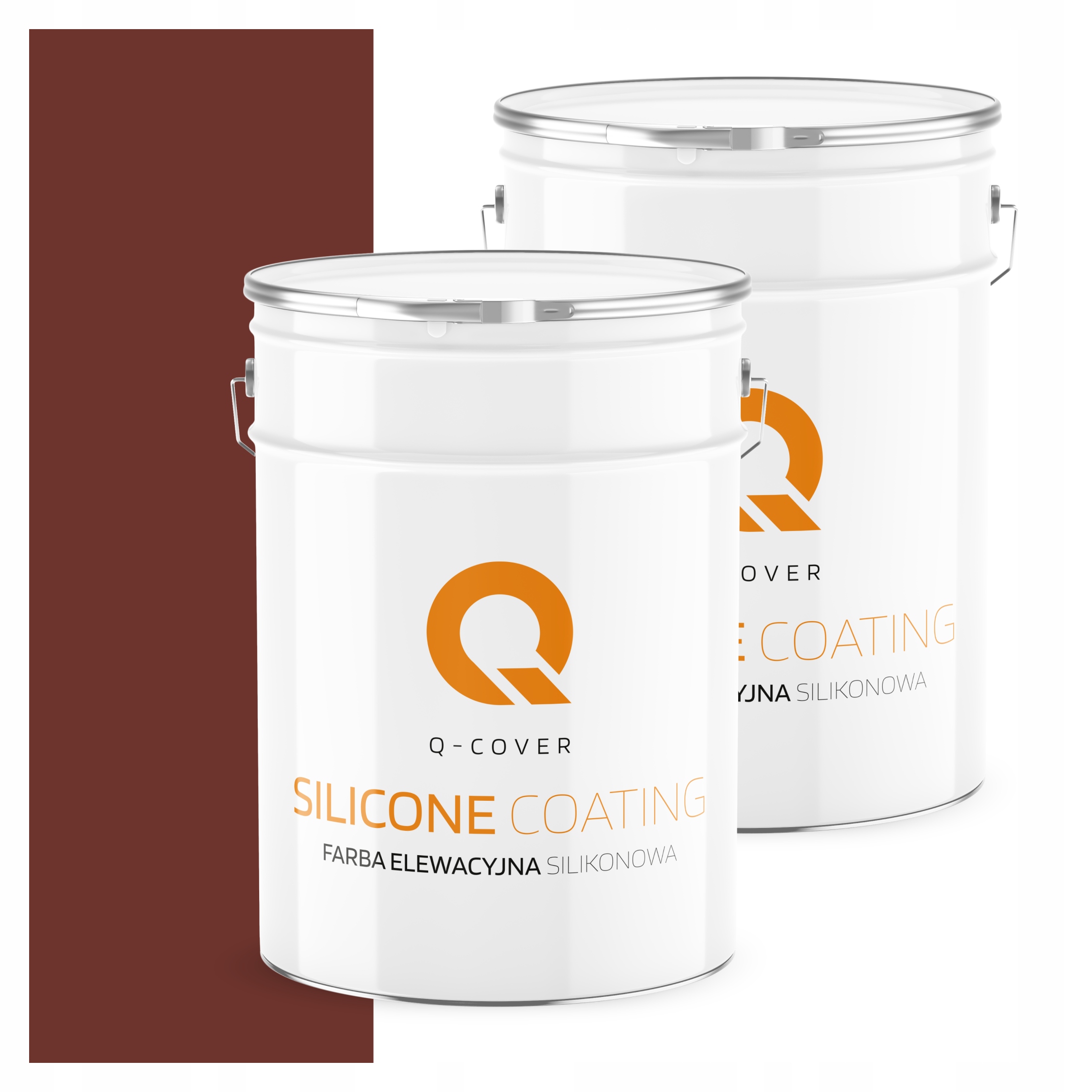 Fasádna fasádna farba 10L silikónová Uv farba čerešňová Ral 3009