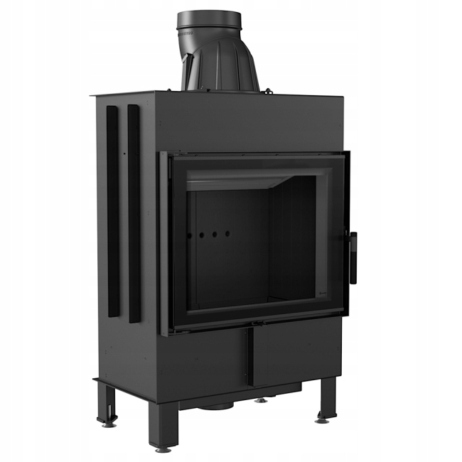 Vzduchový Krb Ocelový Lucy 12 Kw Ø 200 Černý