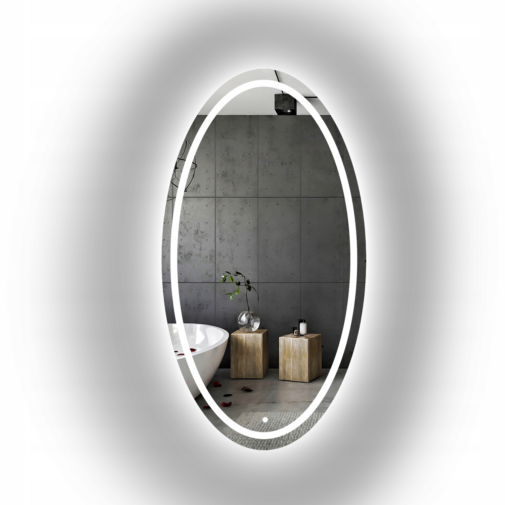 Zrcadlo zrcadlo Frida I pískované s Led podsvícením 60x150