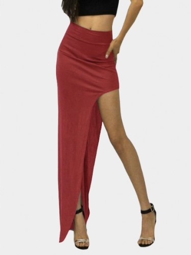 PIĘKNA DŁUGA SPÓDNICA Z ROZCIĘCIEM MAXI KOLORY Marka SNM