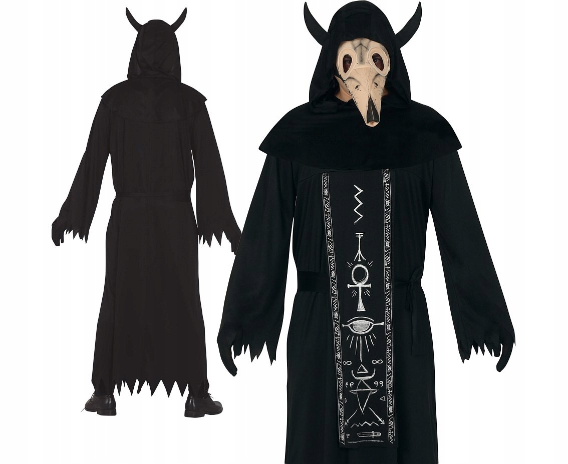 Kostým Démona Na Halloween Příšera Ďábel Satan Přízrak 52-54 (L)