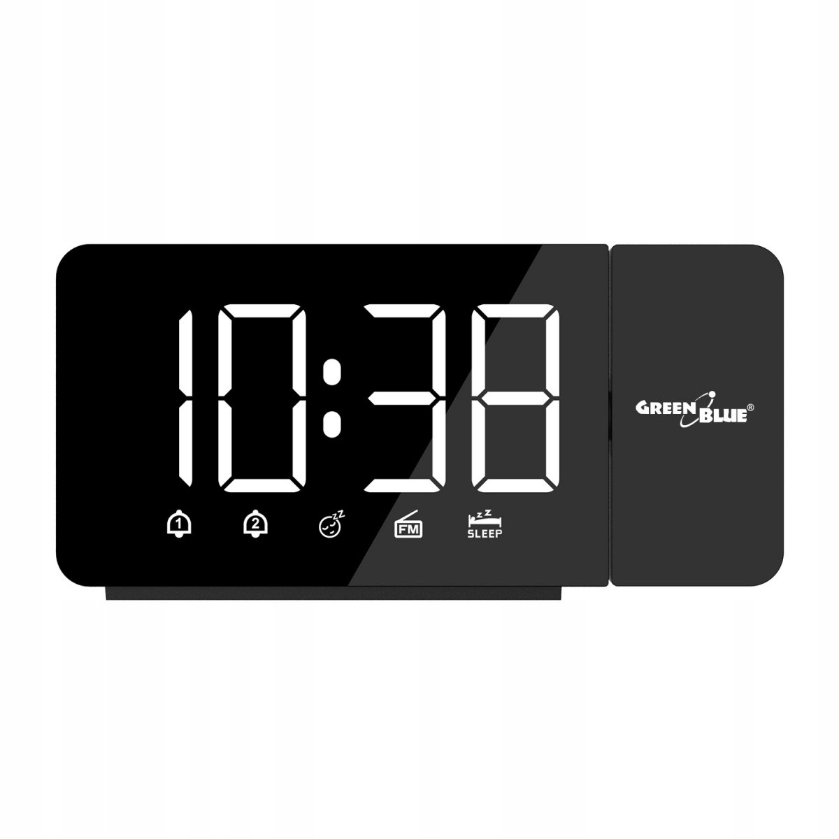 Radiobudzik cyfrowy Led GB172 radio Fm, alarm, zegar 12/24, zasilanie Usb,