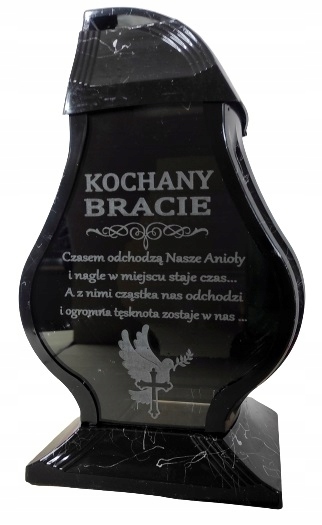 

Znicz Faraon Kochany Bracie Grawer Led Złota Nitka