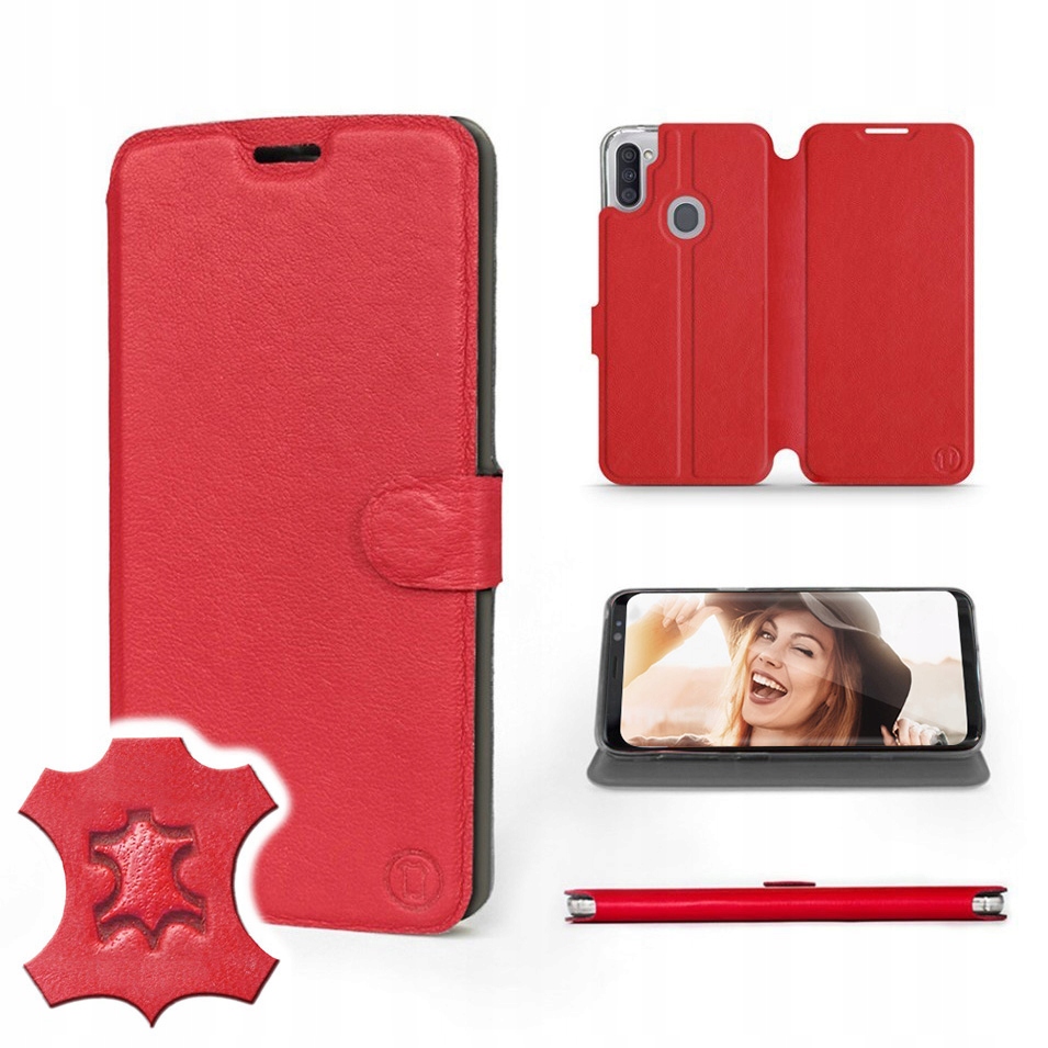 

Etui Mobiwear do Samsung Galaxy M11 - Red Leather
