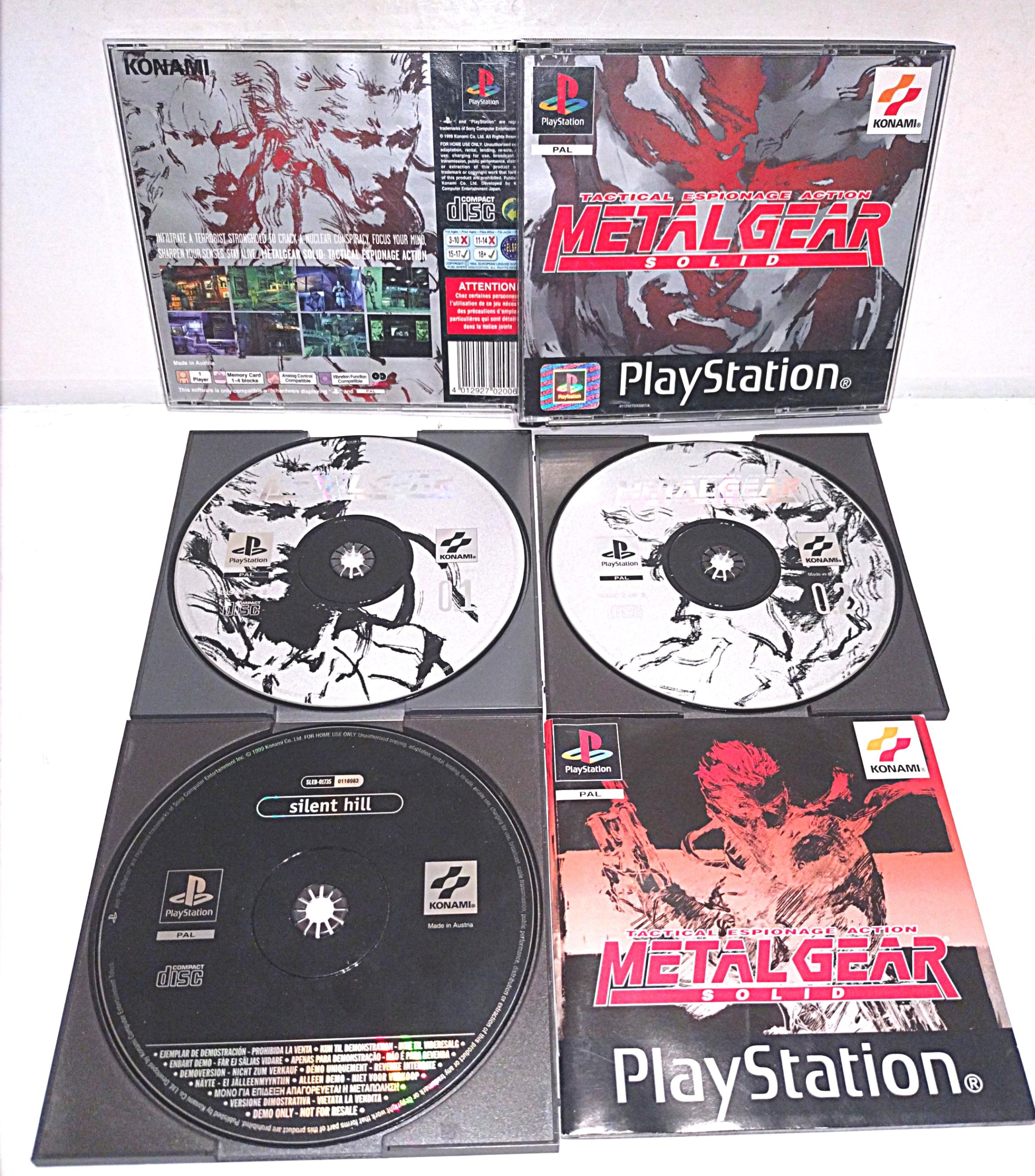 Metal Gear Solid PSX + demo Silent Hill 3XA