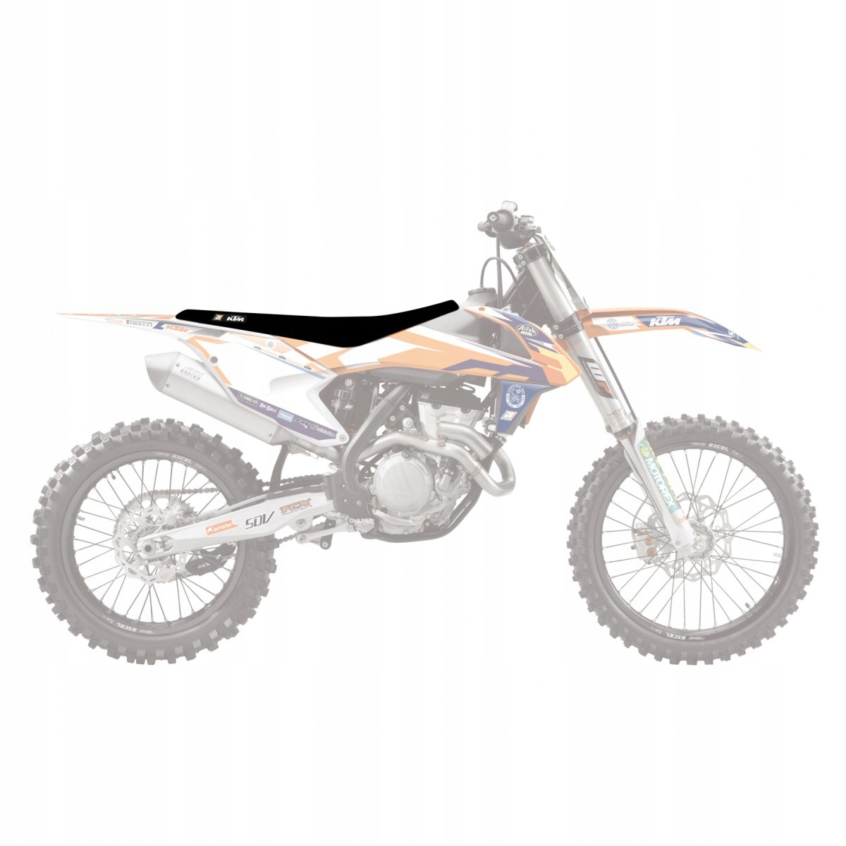 Blackbird Poťah Poťah Na Sedadlo Ktm Sx 85 '25 Zebra Farba Oranžová