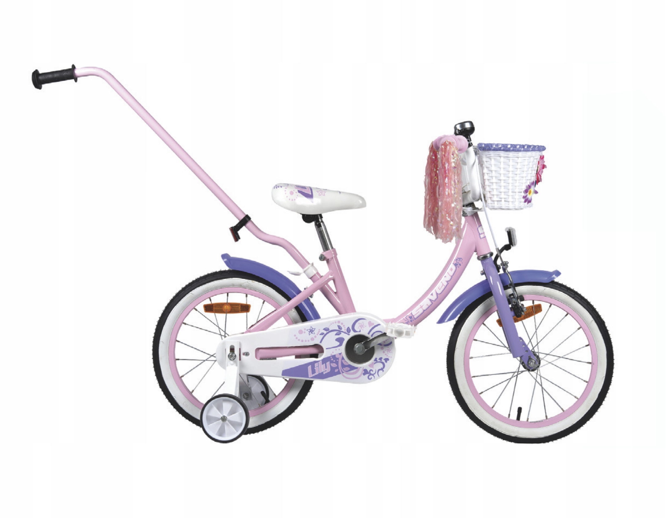 Rower Dziecięcy 14 Saveno Lily Różowo-fioletowy