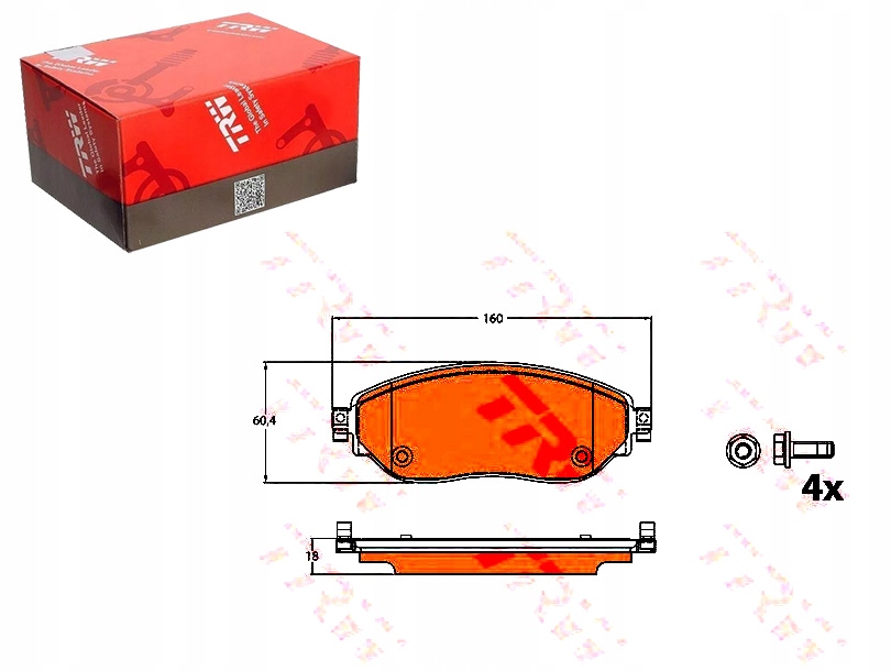 Brzdové Destičky Renault Přední Trafic 1,6 DCI 14-