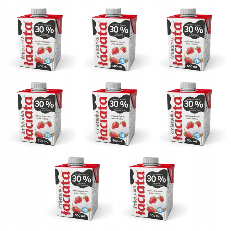 Smetana Uht 30% tuku łaciata 500ML X8