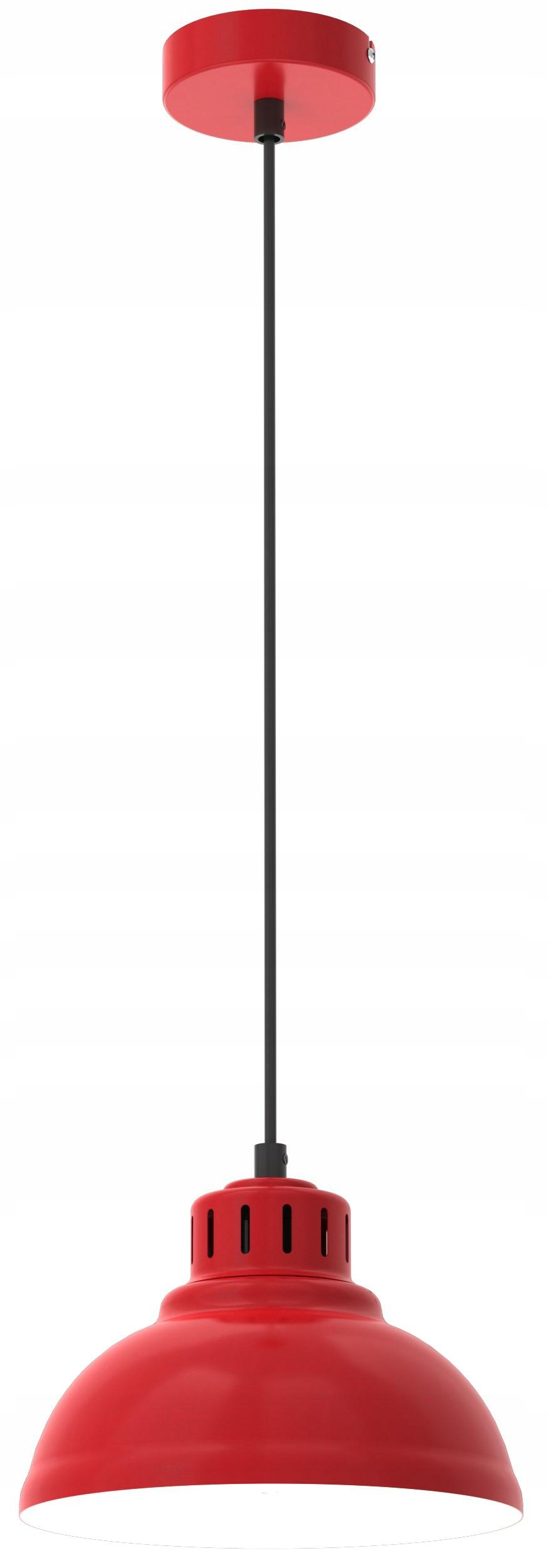 Závěsná lampa Sven Červená Bílá, moderní nástěnné svítidlo s intenzivní barvou