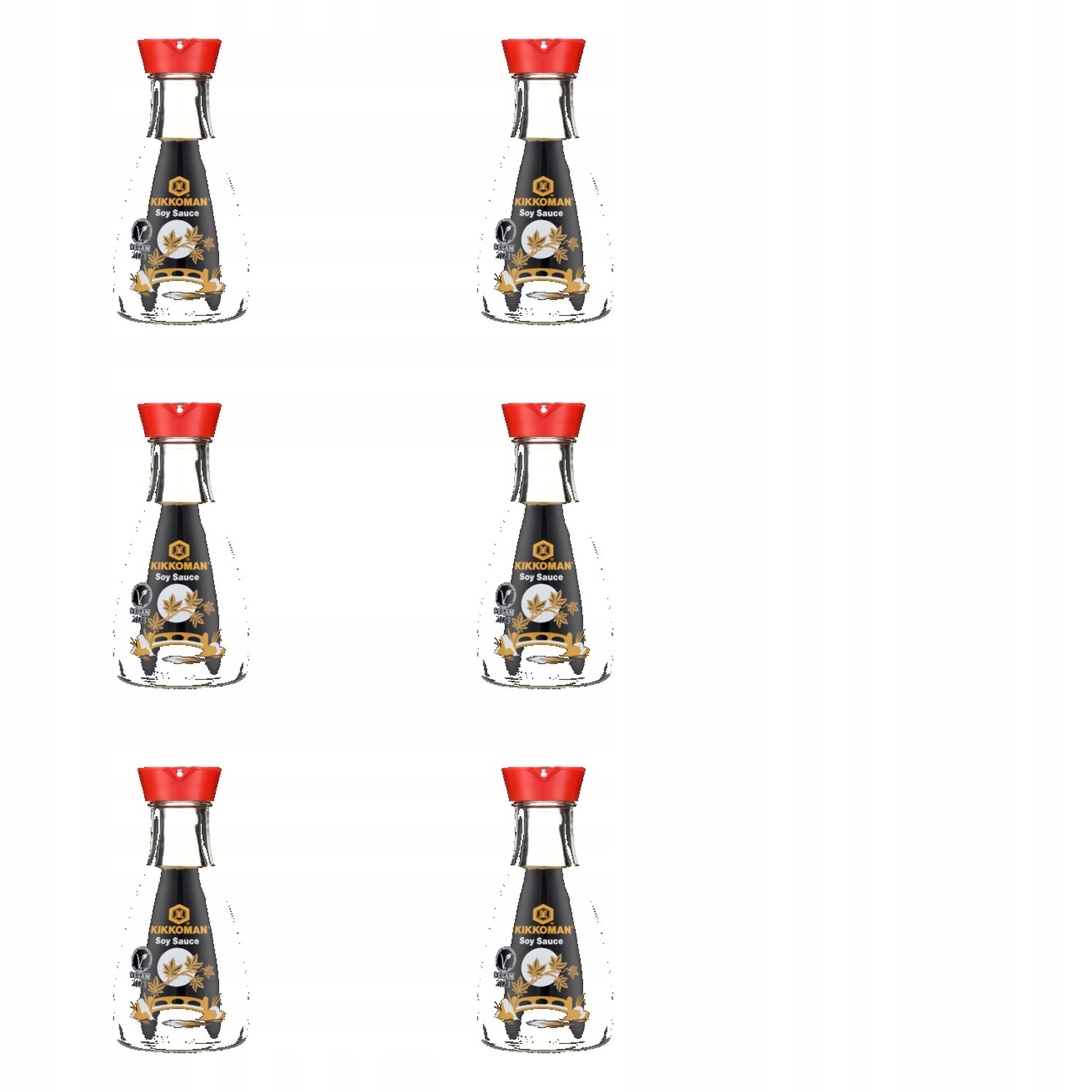 6x 150ml Kikkoman Sos Sojowy dyspenser Zgrzewka