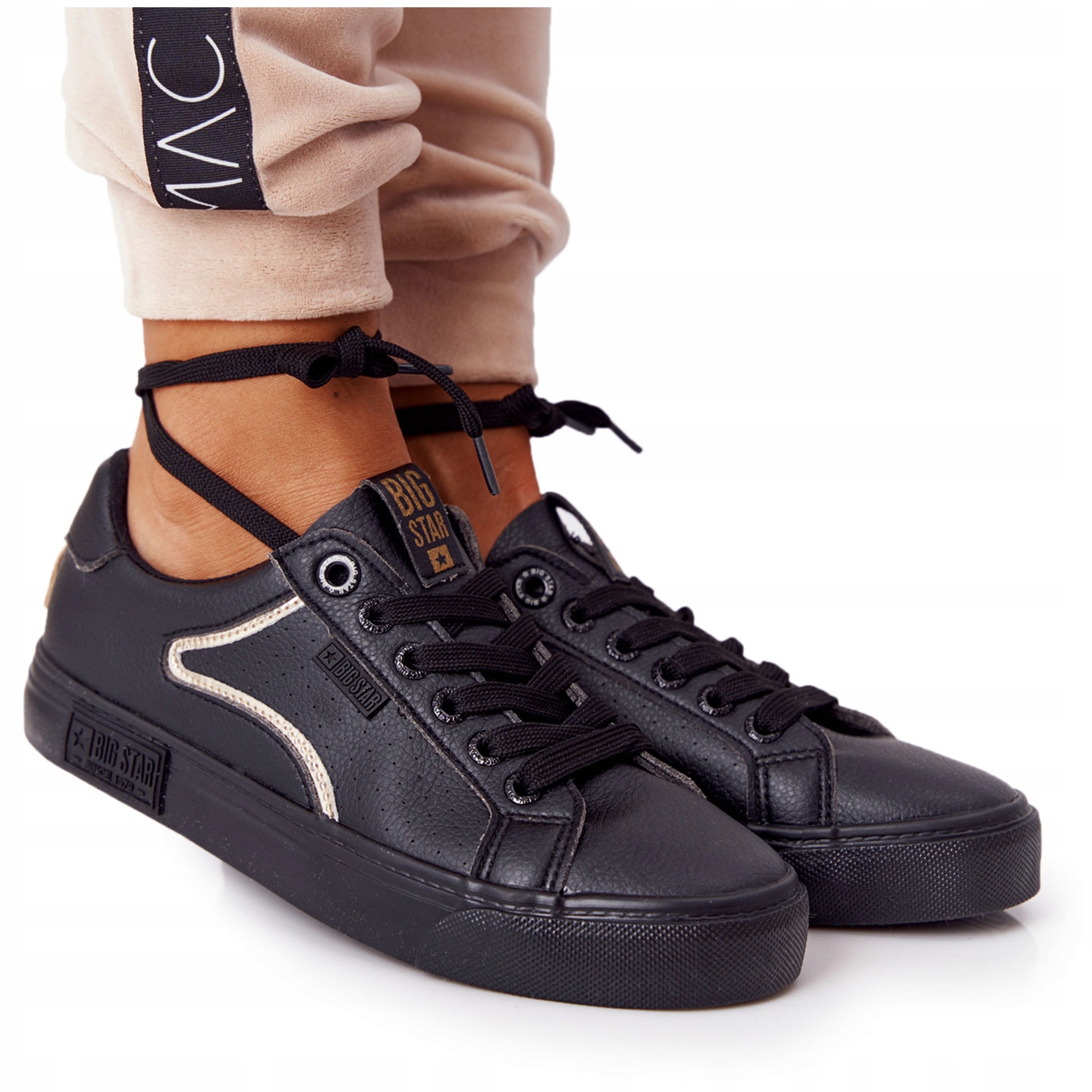 

Skórzane Tenisówki Big Star HH274078 Czarne 37