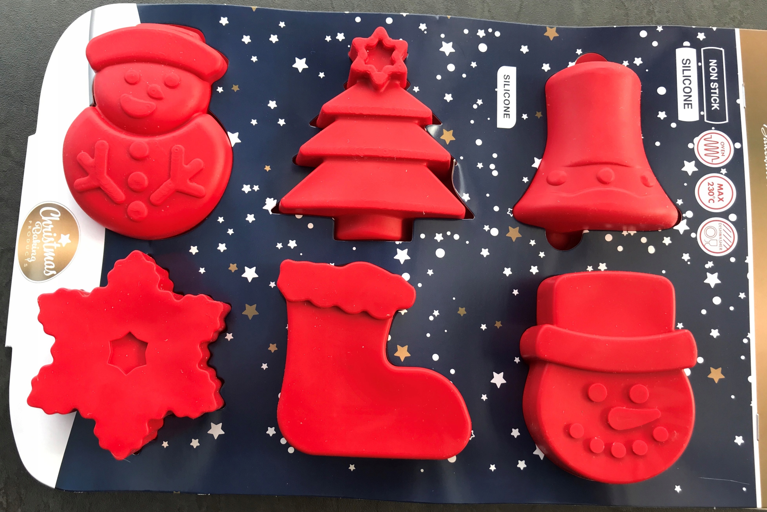 FORMA SILIKONOWA ŚWIĘTA Boże Narodzenie ciastka ciasteczka OLDMAN 24x16cm Materiał silikon