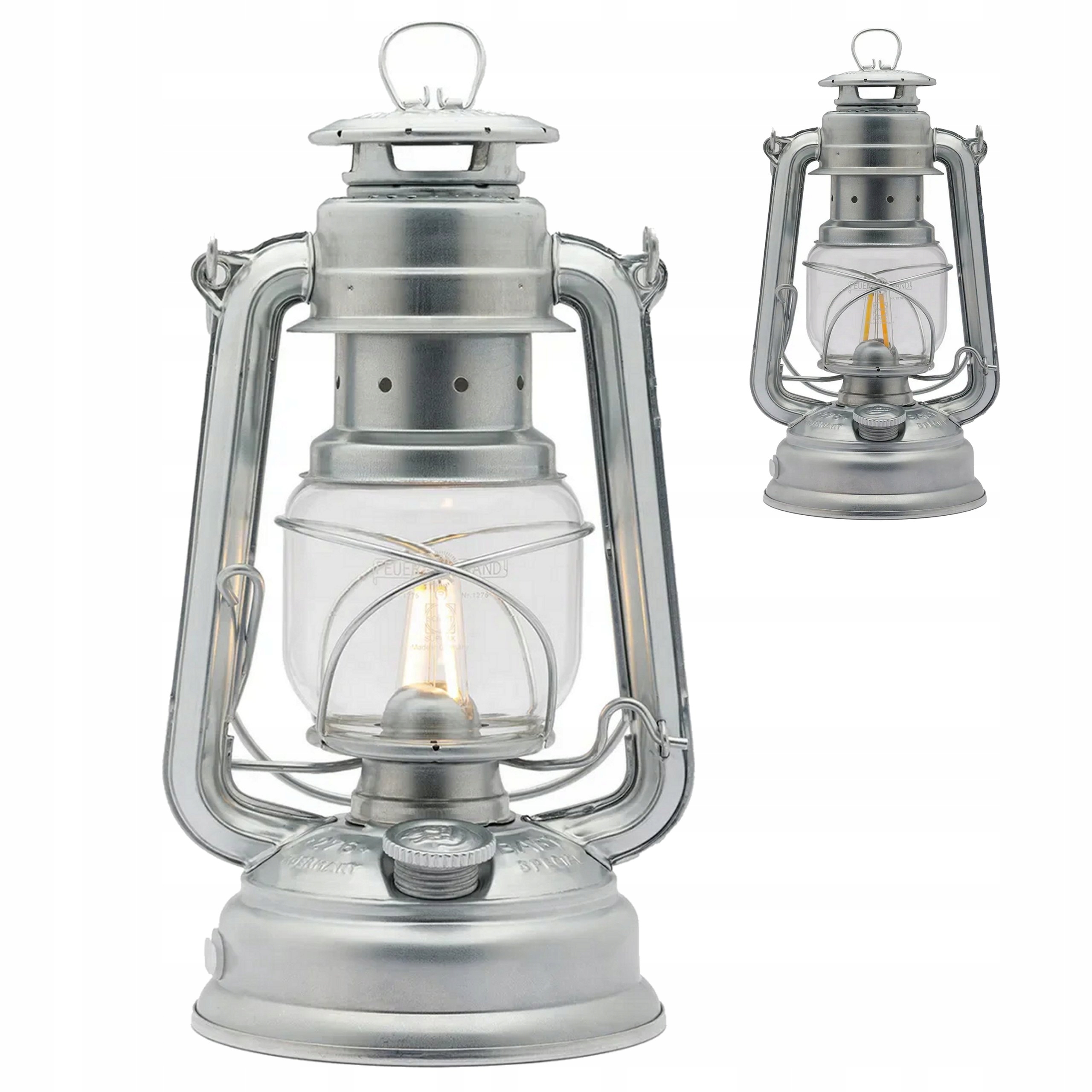 Búrková Petrolejová Lampa Baby Special Feuerhand 276 Pozinkovaná, Nádherná