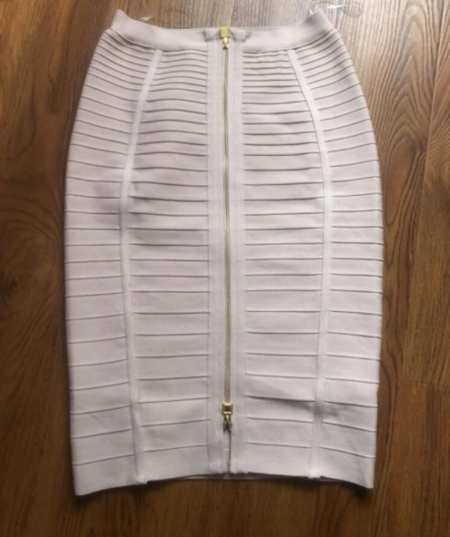 SPÓDNICA MIDI BANDAŻOWA PROSTA OBCISŁA DOPASOWANA Materiał dominujący rayon