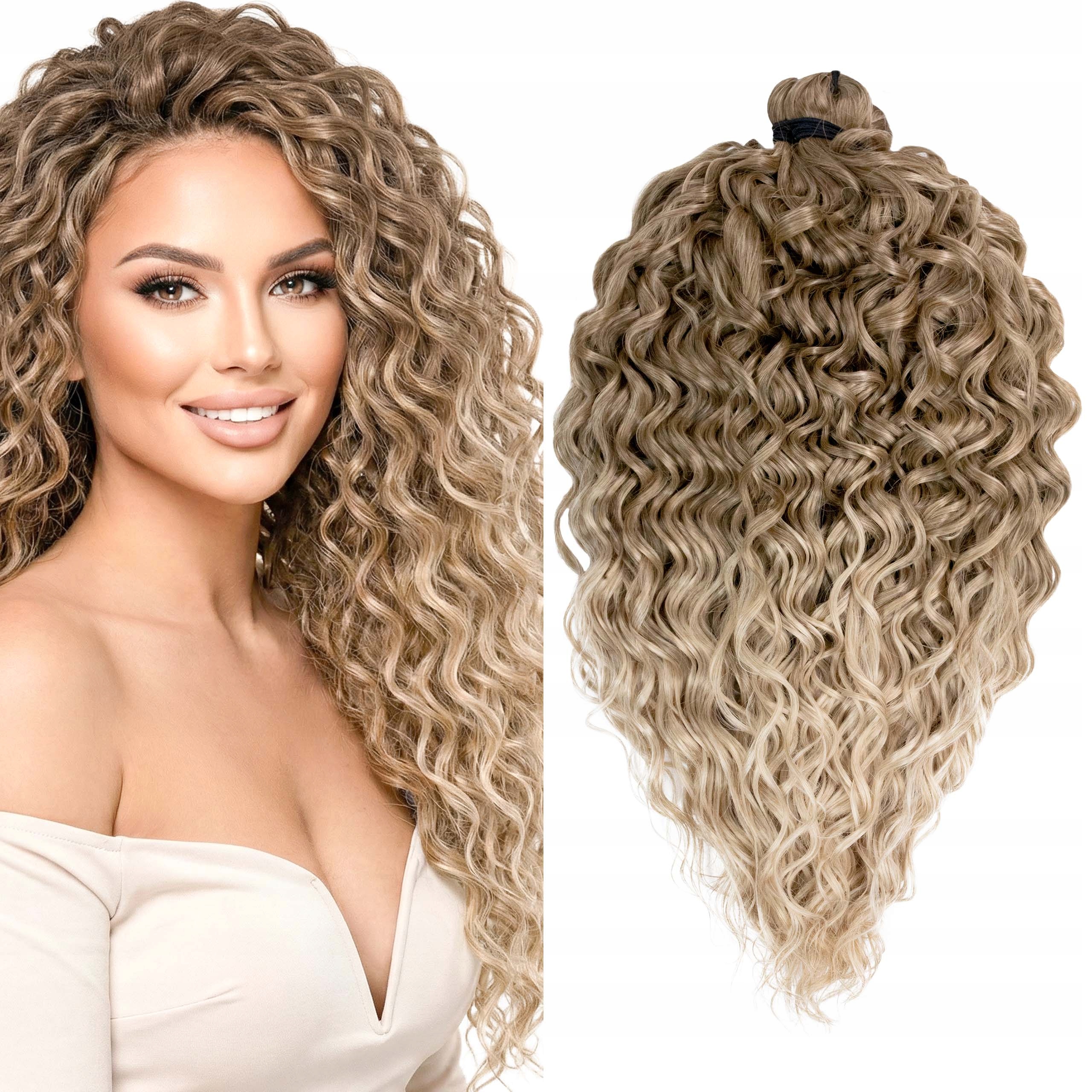 Włosy syntetyczne sztuczne Afroloki Jessica Pro 20" 50cm 300g blond ombre