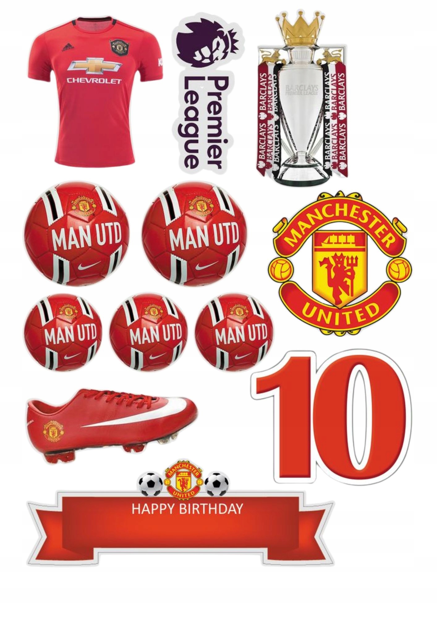 Wydruk na masie cukrowej Manchester United