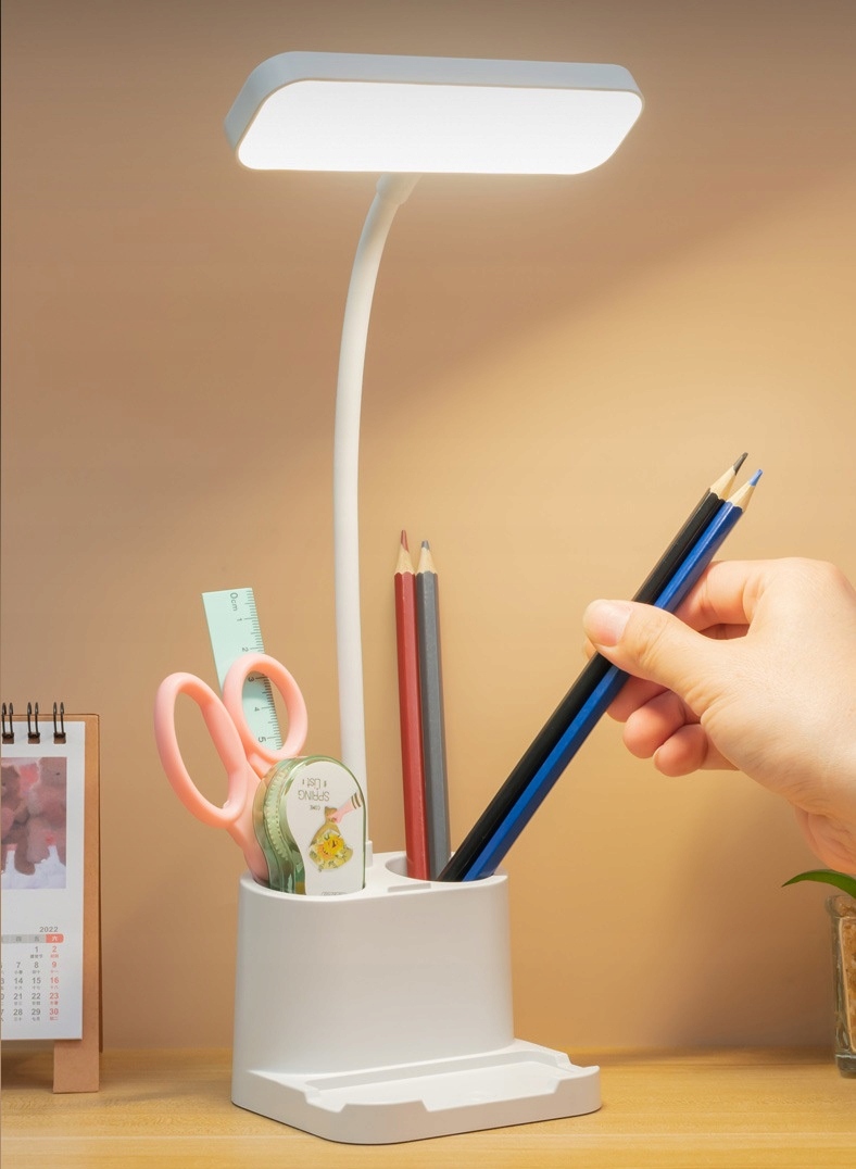 Lampka biurkowa szkolna do biura LED USB organizer Liczba punktów światła 1
