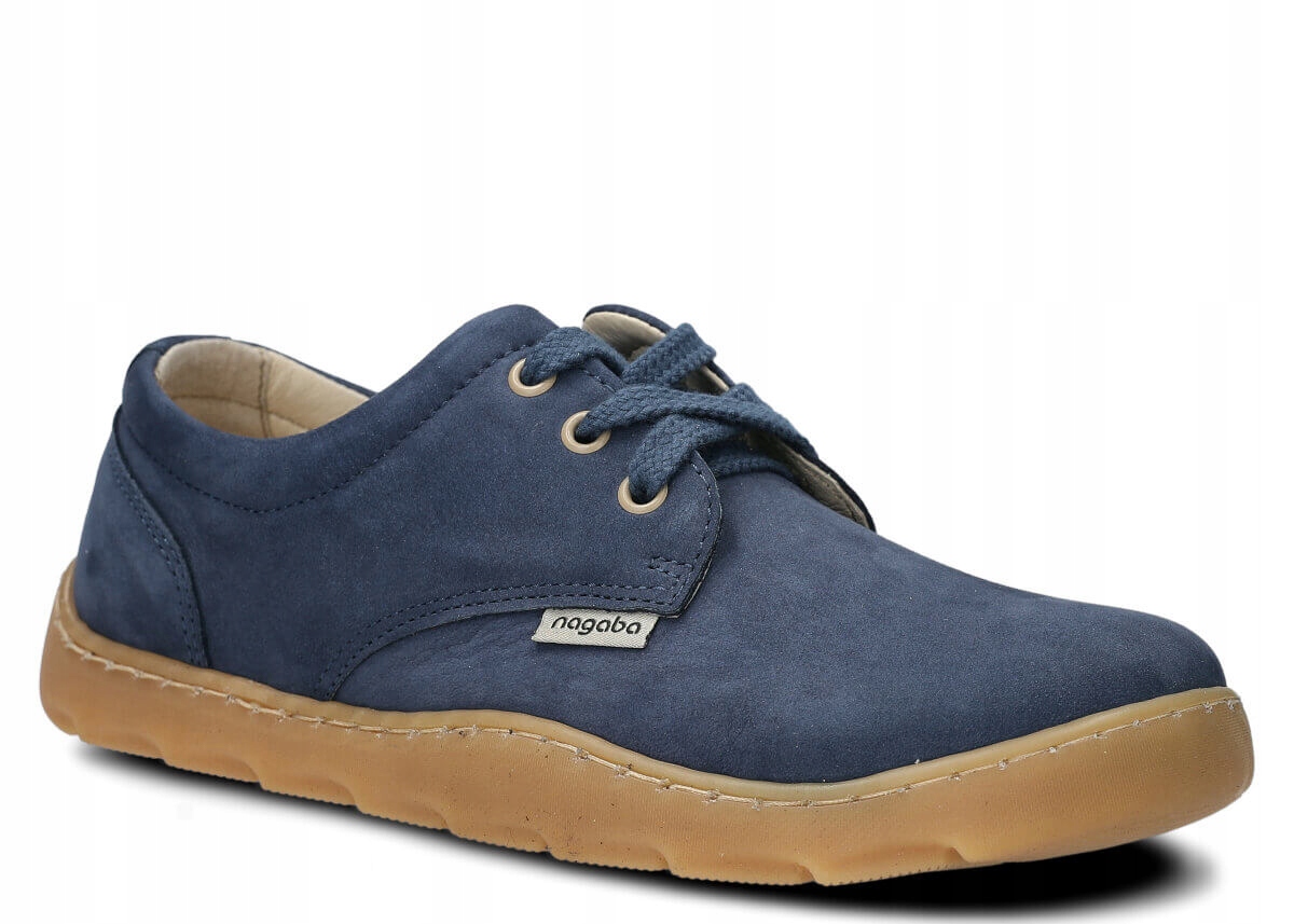 Dámské Kožené Polobotky Námořnická Modrá Nagaba 630 Široké Nohy, Pohodlné 36