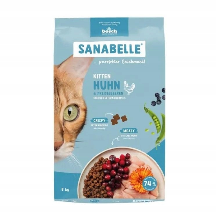 Levně Sanabelle Kuřecí maso pro koťata a březí a kojící kočky 8 kg